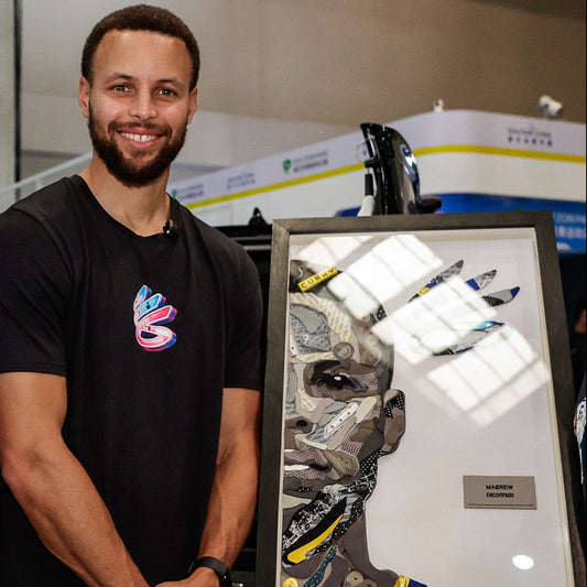 Stephen Curry Sneaker Portrait Art
