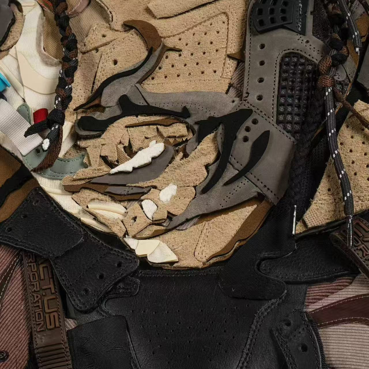 Travis Scott Sneaker Portrait Art