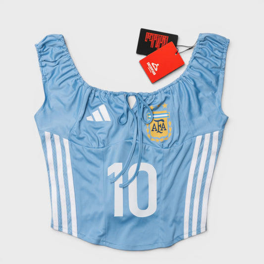 Corset Tie Front Remake Crop Top